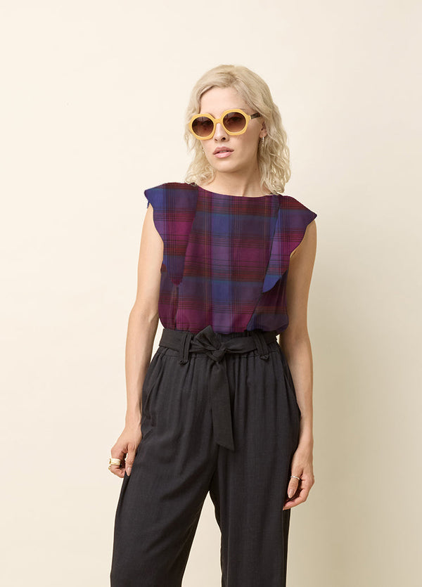 cokluch-haut-blouse-neema-plaid-mauve-coton-viscose-ah2425