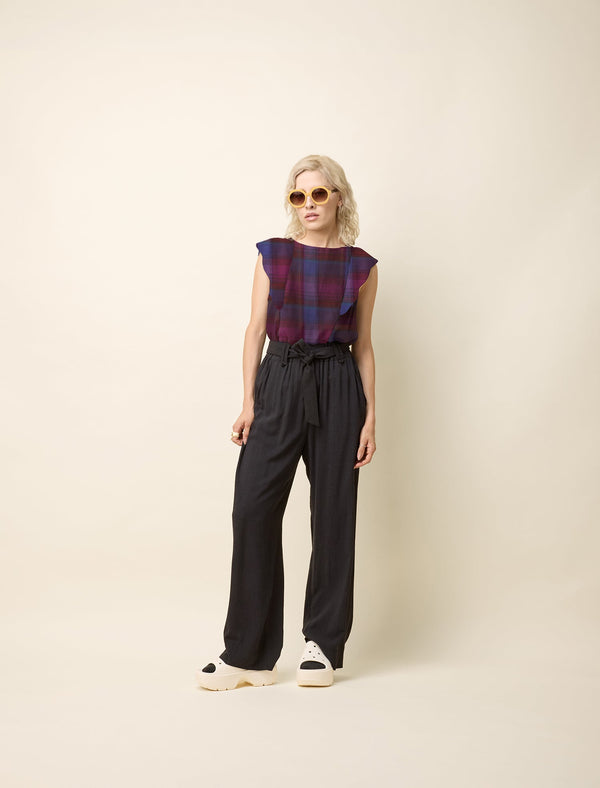 cokluch-haut-blouse-neema-plaid-mauve-coton-viscose-ah2425
