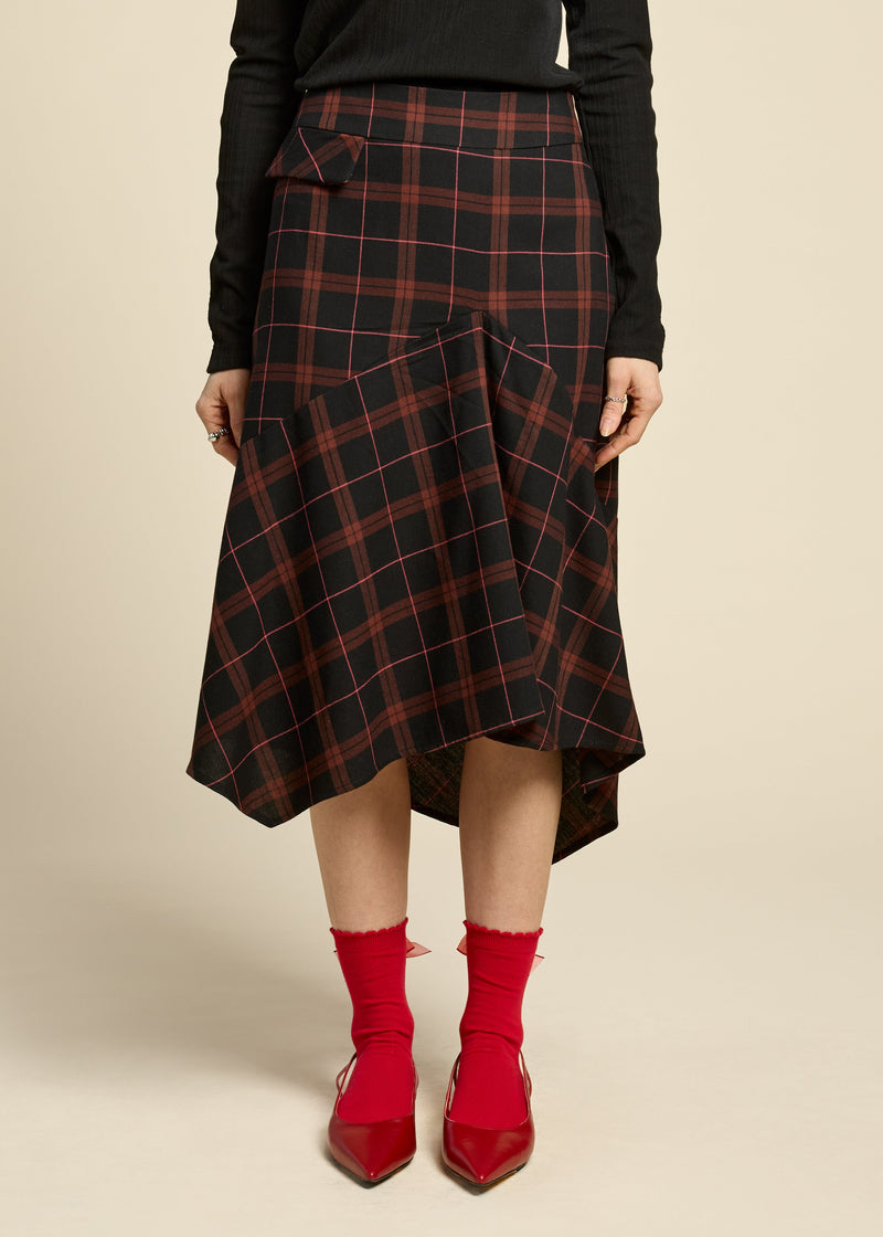 cokluch-jupe-cosmiclove-plaid-bourgogne-ah2526