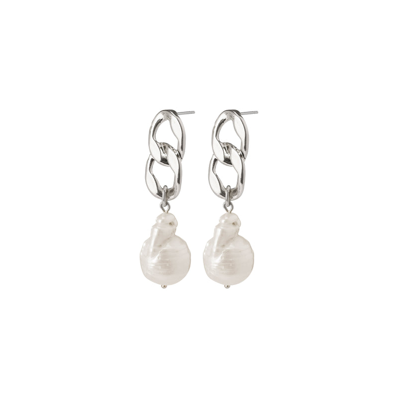 Boucles d'oreilles perle d'eau douce - Plaqué argent - Pilgrim (Promotion 20%)