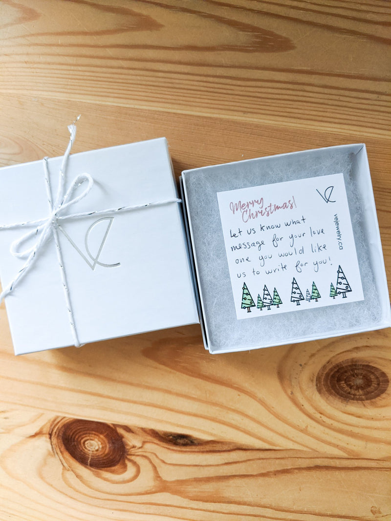 Ve Christmas packaging and free Christmas card