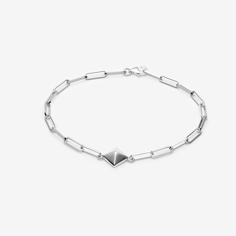 Chain Bracelet With Silver Ornament