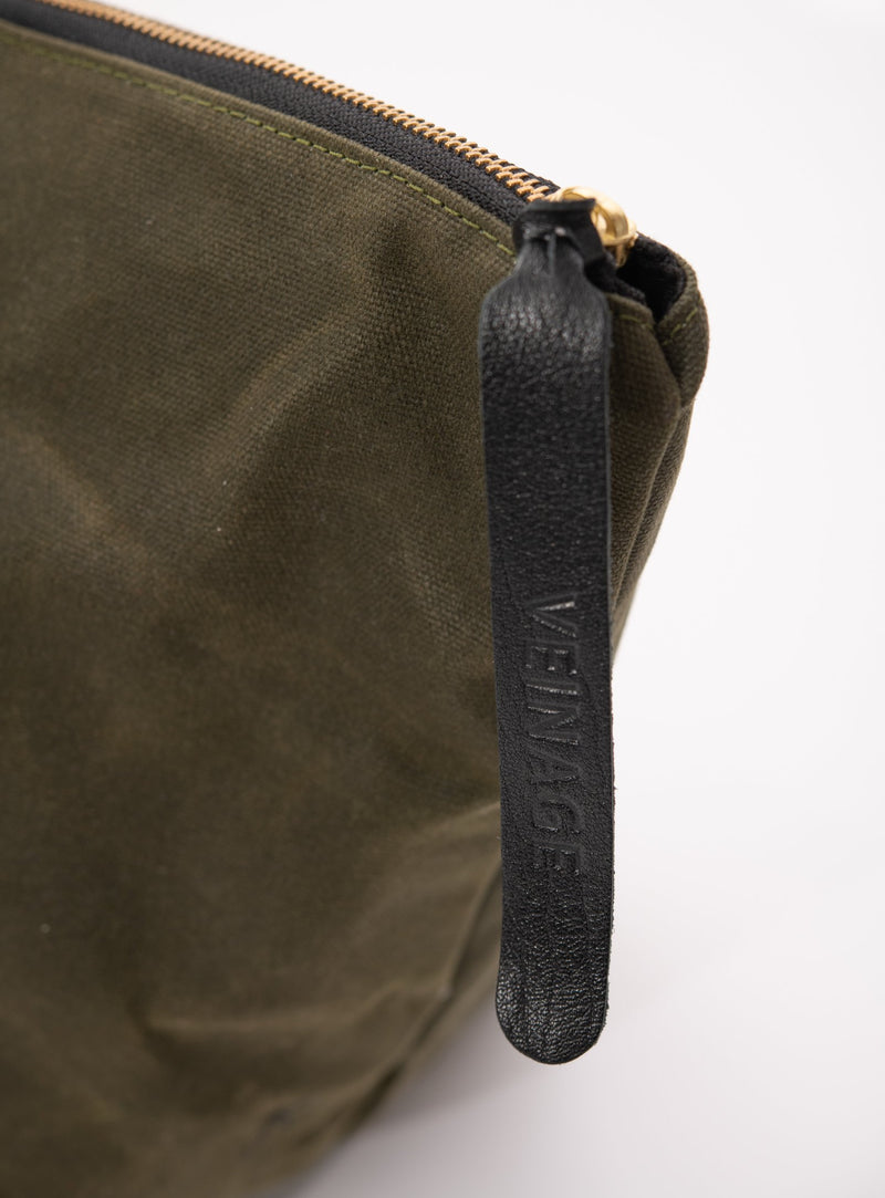 Veinage Travel bag in waxed canvas FRONTENAC model