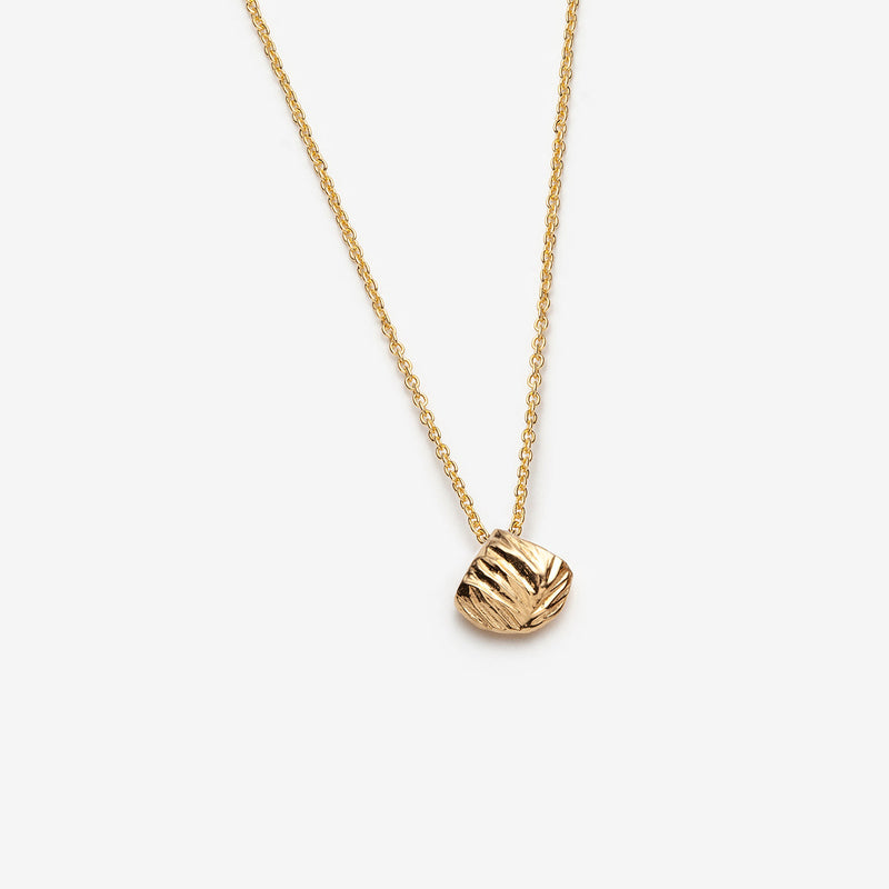 simple delicate gold charm necklace 