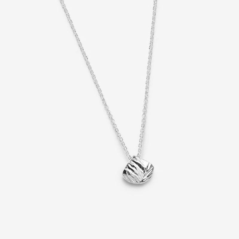 Solid sterling silver charm necklace