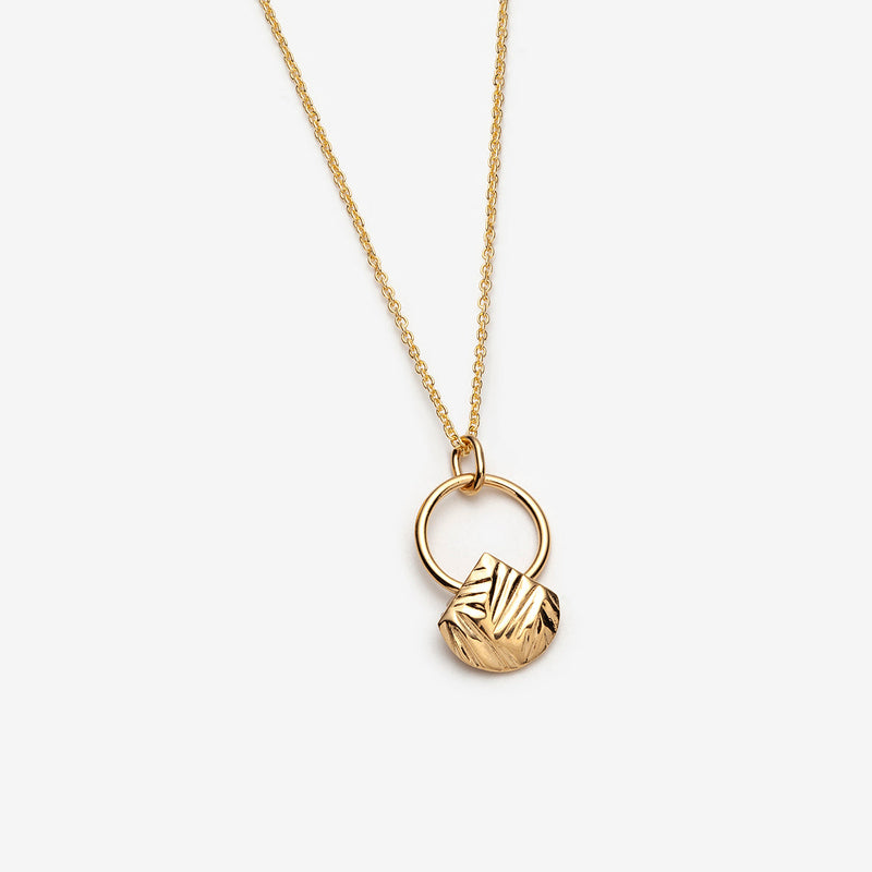 Minimalist gold plated silver layering necklace