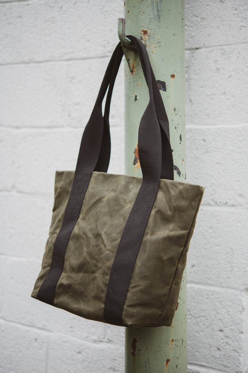 Waxed canvas tote bag - Rosemont