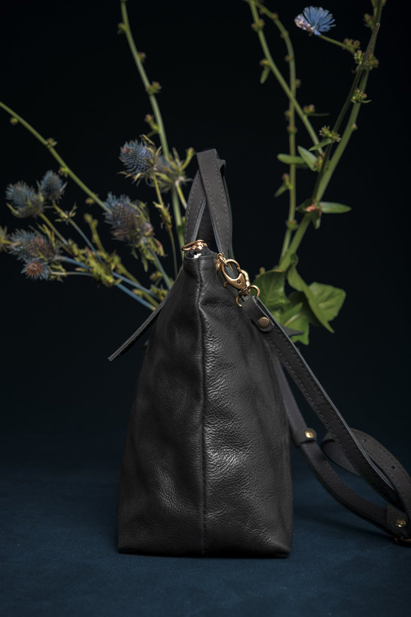 Large leather crossbody bag - Iberville