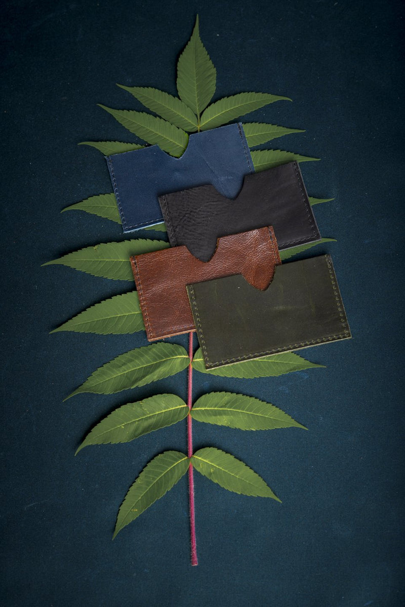 Leather minimalist card holder - Chabot