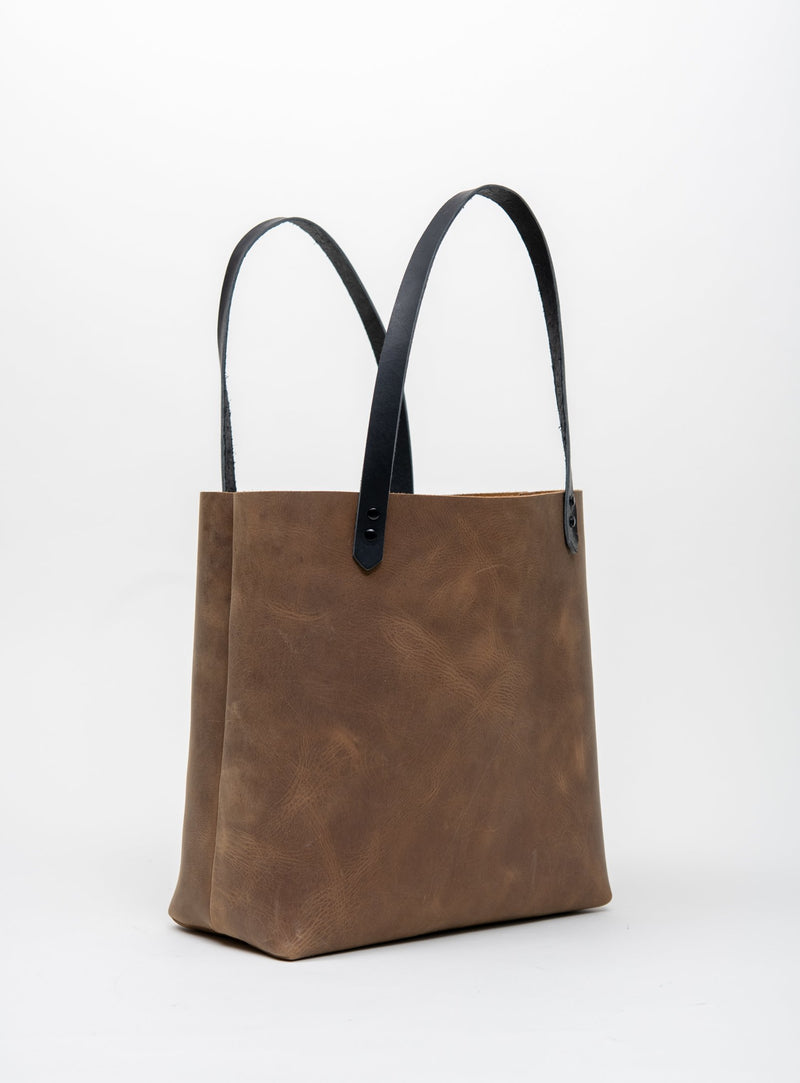 Veinage Leather minimalist tote bag FLORENCE model
