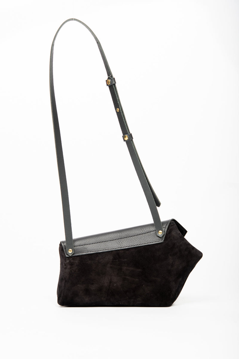 Five-sided polygon handbag PENTAGONO model from the Variable Geometry collection